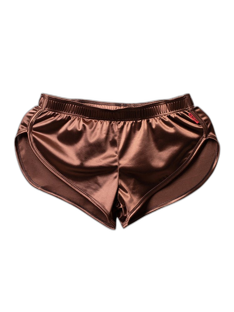 2 Pack Men's Home Loose-Fit Solid Color Seamless Smooth Boxers