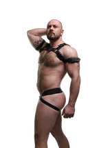 ruff GEAR Leather Bulldog Reflector Harness