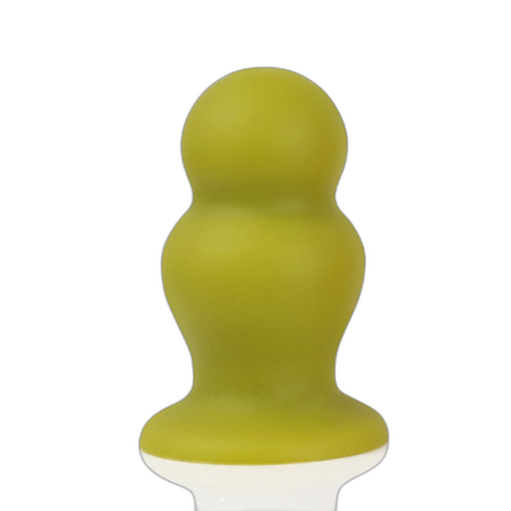 Puke - Small Anal Plug - Silicone Butt Plug - Ribbed Butt Plug