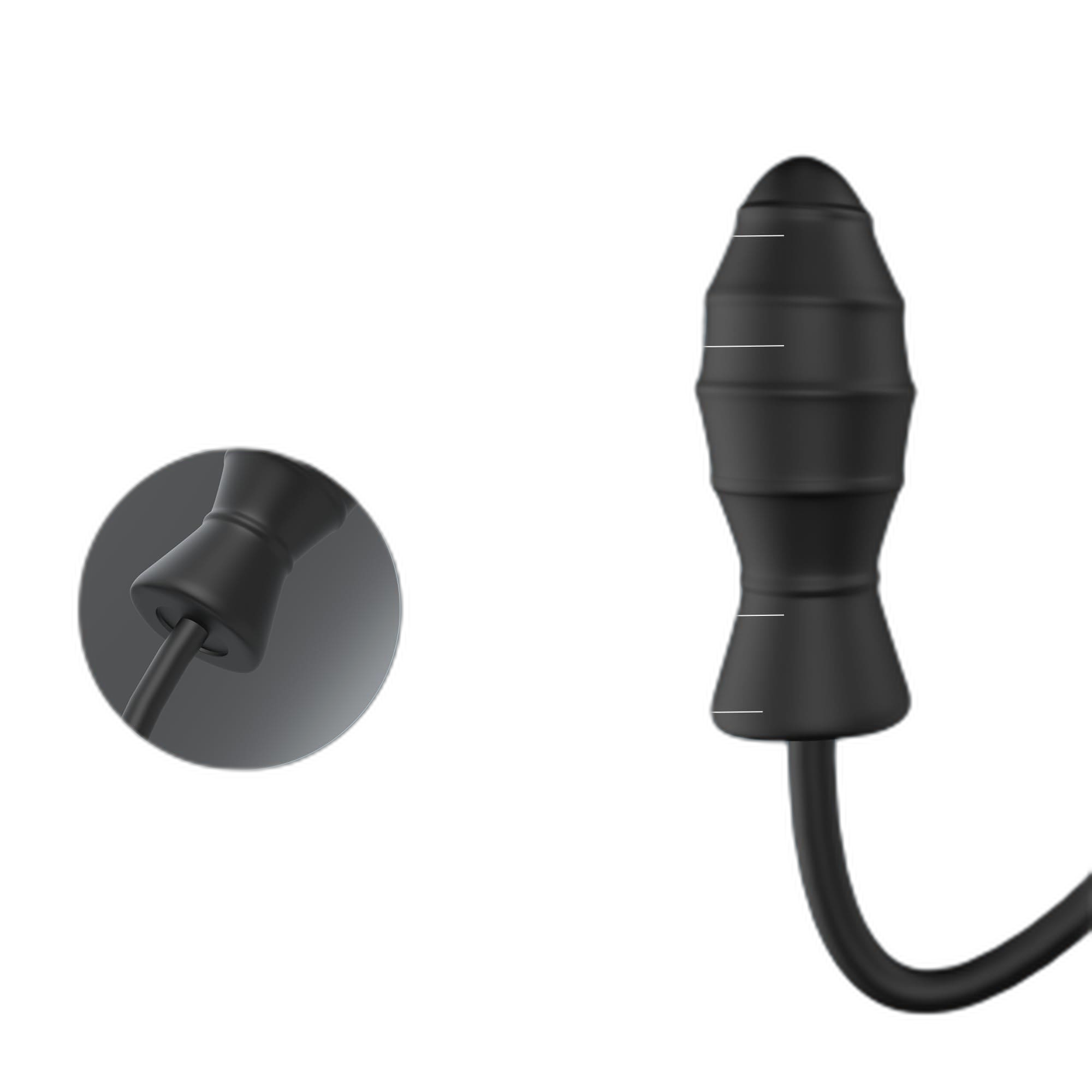 Spiral - Inflatable Butt Plug - Silicone Anal Plug
