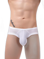 2 Pack Men's Low Rise Back Hollow 3D U-convex Large Pouch T-Back Briefs