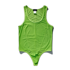 High-Cut Mesh Thong Bodysuit