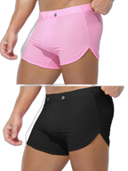 2 Pack Men's Breathable Mesh Boxer Briefs