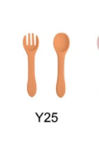 Baby Feeding Set - Silicone Spoon & Fork, Food-Grade BPA-Free