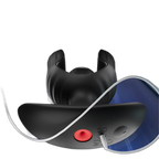 Petal - Inflatable Vibrating Butt Plug - Black Anal Dilator