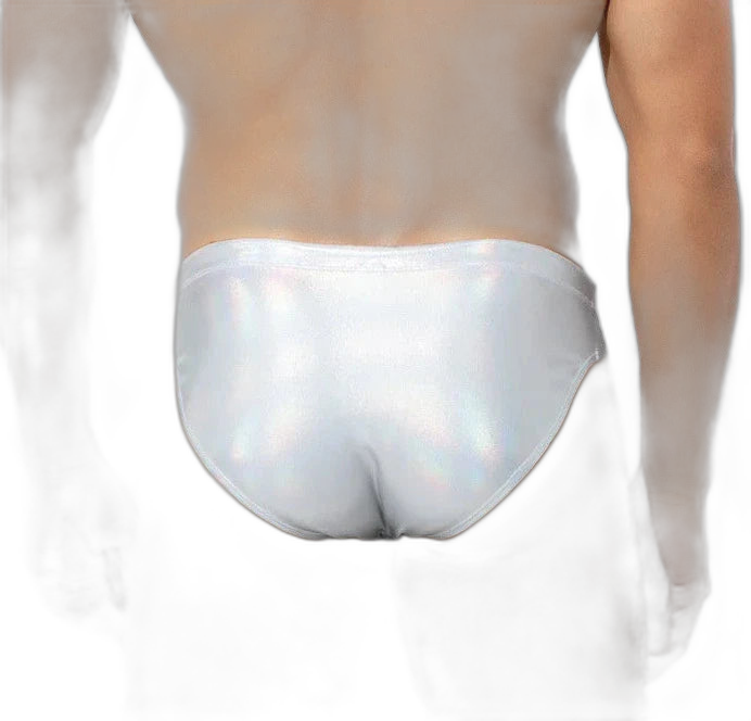 Liquid Chrome Metallic Briefs
