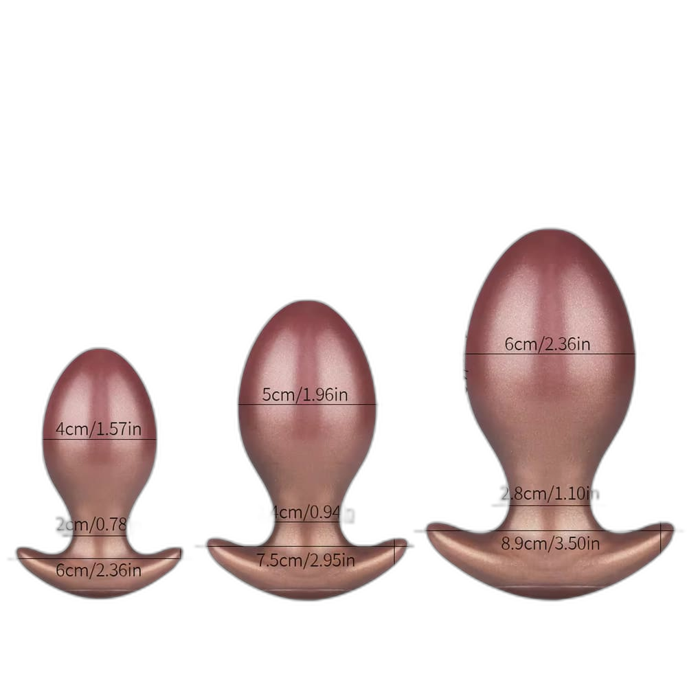 Aether Bulb - Silicone  Butt Plug with Chain Leash