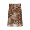 American Retro Street Style Leopard Print Gauze Skirt
