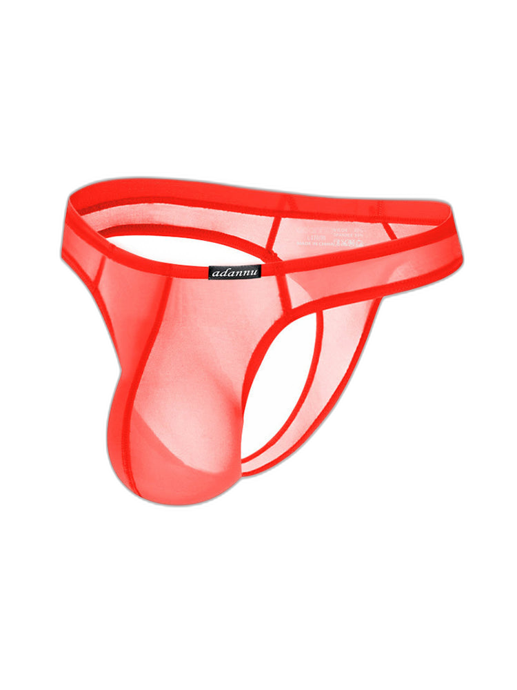 2 Pack Men's Sexy Semi-Transparent Thong