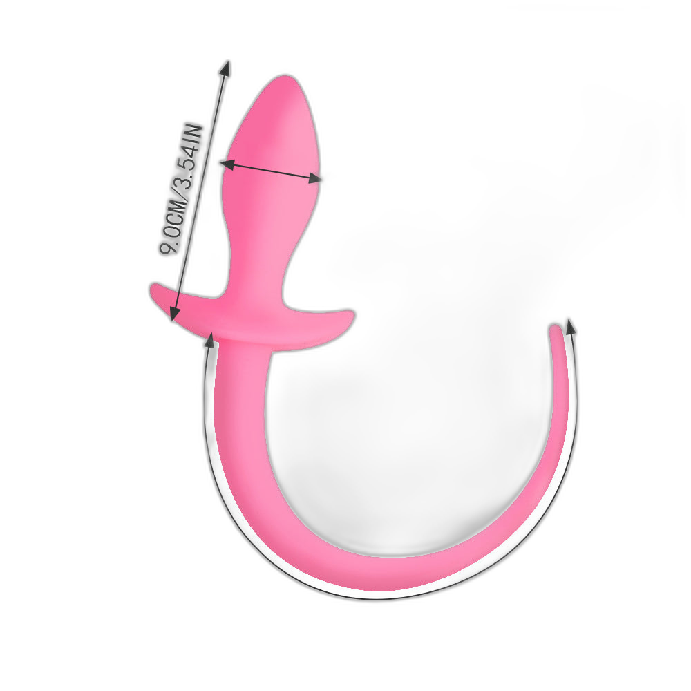 Mojo - Dog Tail Butt Plug - Glow In The Dark Butt Plug - Silicone Butt Plug