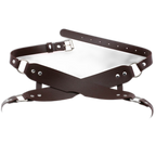 Leather Double Strap Eye Mask Blindfold