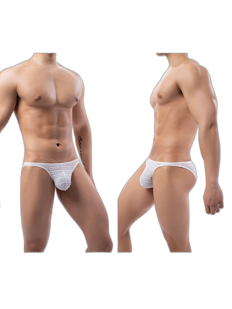 3-pack Men's Low-rise Sexy Mesh Lace Briefs