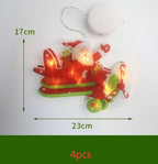 LED Suction Cup Window Hanging Lights Christmas Decoration