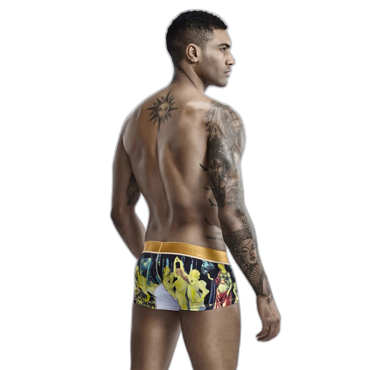 SEOBEAN Luxe Print Silk Low-Waist Boxers