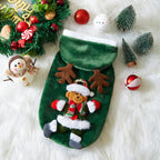Pet Christmas Costumes Flannel Material Suitable For Small Cats And Dogs