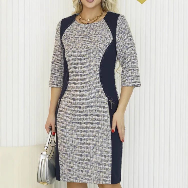 Printed Women's Princess Sleeve Casual Style Dress