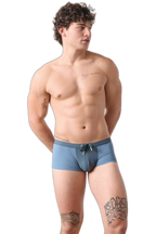 SURGE Swim Thong Trunks - Steel Blue