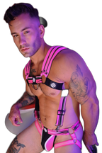Breedwell Circuit Breaker Body Harness Neon Pink