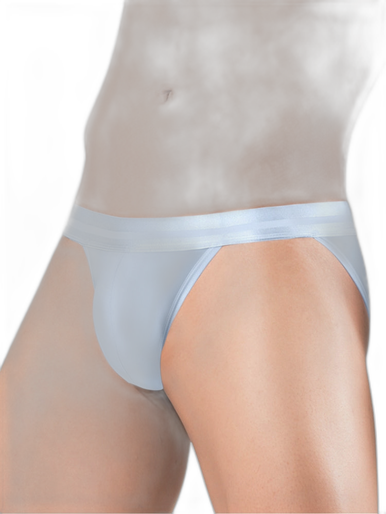 2 Pack Men's Ultra-Soft Ice Silk Quick-Dry Smooth Cooling Briefs