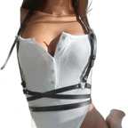 Women's Gothic PU Leather Harness