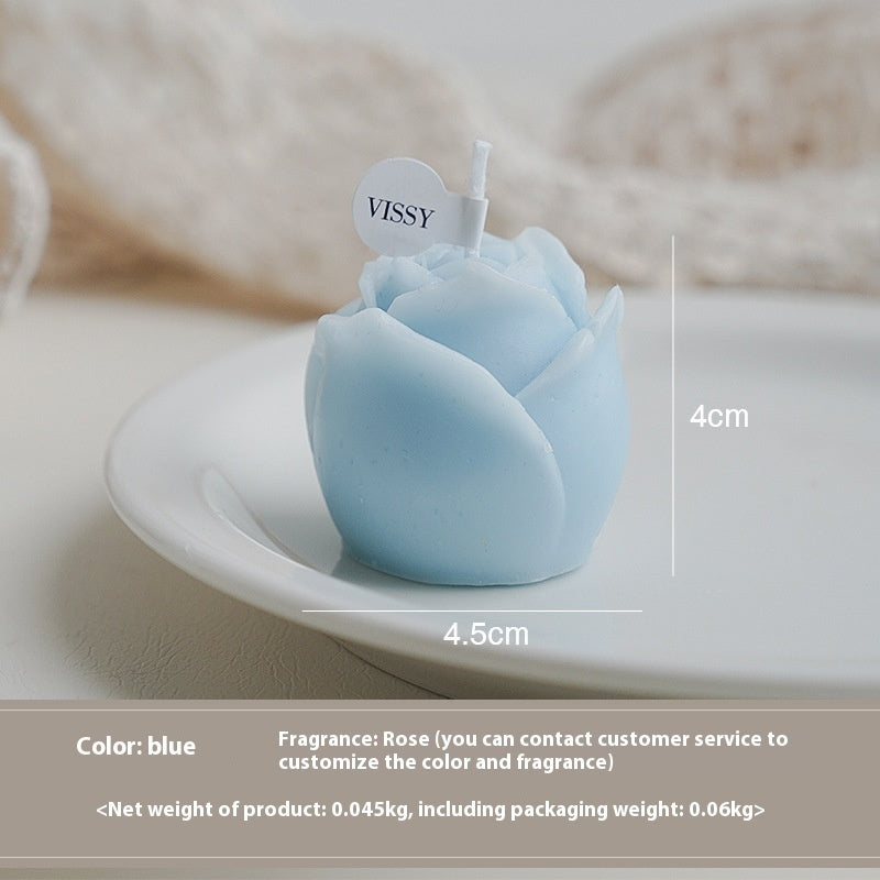Rose Qixi Valentine's Day Fragrance Birthday Gift Simulation Flower Aromatherapy Candle Atmosphere Gift