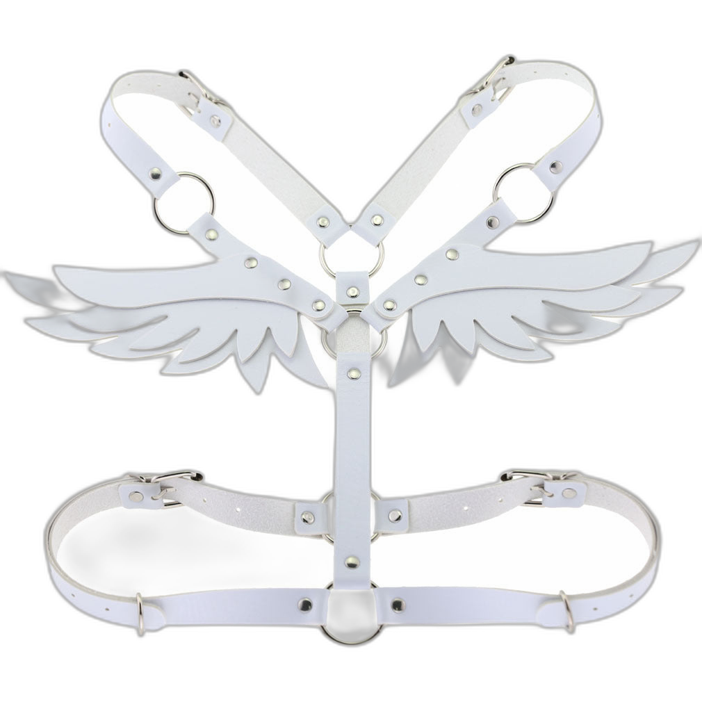 Angel Wings Leather Harness