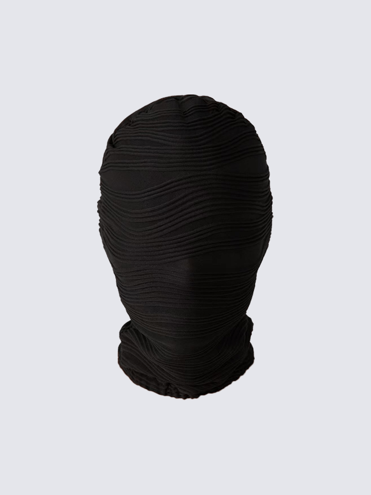 Black Textured Balaclava Mask