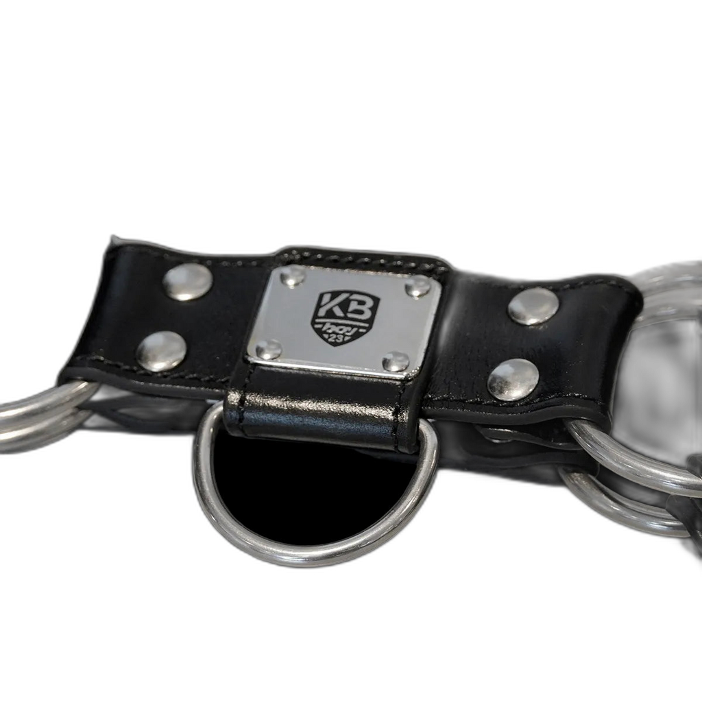 Tumbled Leather Bulldog Harness
