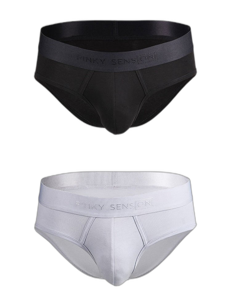 2 Pack Men’s Lightweight Cotton Pouch Briefs