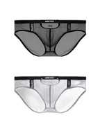 Men's Low Waist Narrow Waist Ice Silk Breathable Convex Pocket Briefs