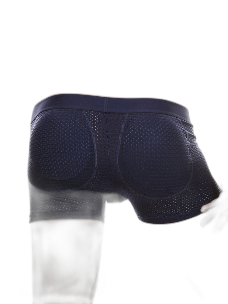 Sponge Cushion Mesh Buttock Boxer Briefs