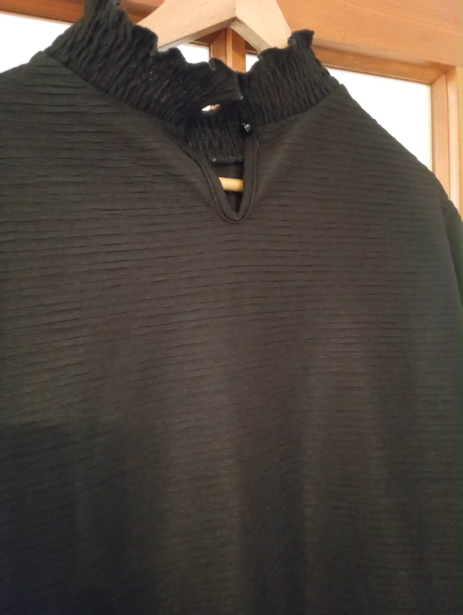 WOMEN'S BLACK XXL CASUAL SMART TOP