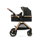 Kinderkraft Esme 3-in-1 Travel System with Mink Pro Car Seat - Pure Black