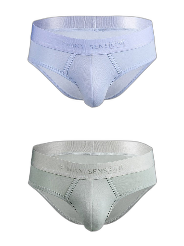 2 Pack Men’s Lightweight Cotton Pouch Briefs