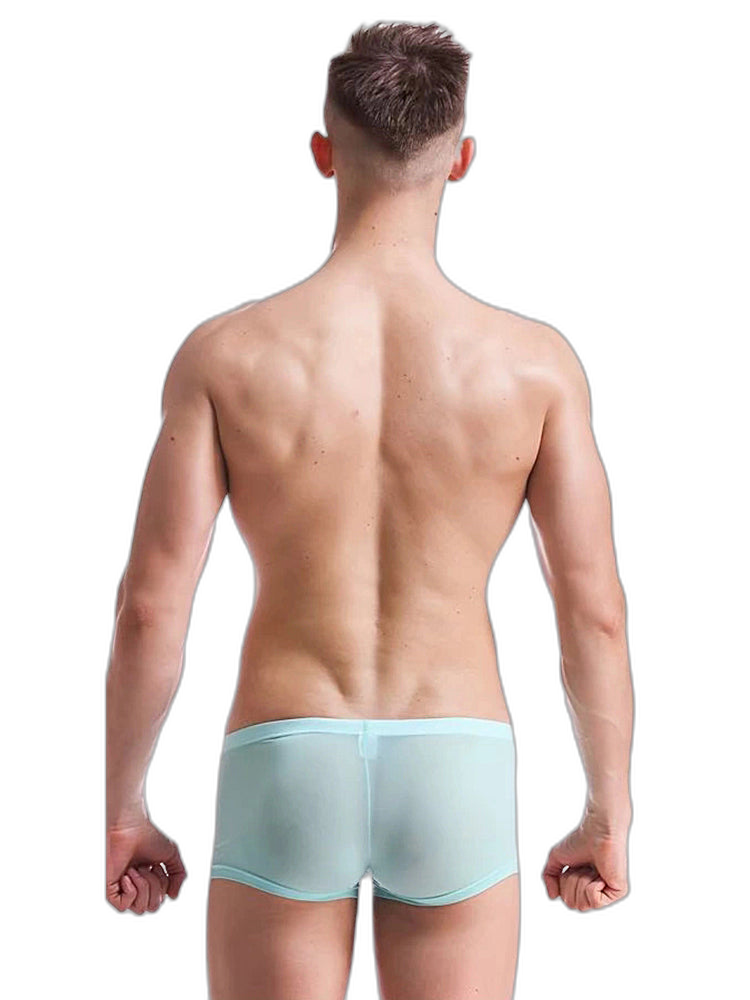 Thin Breathable Ice Silk U Convex Boxers for Men