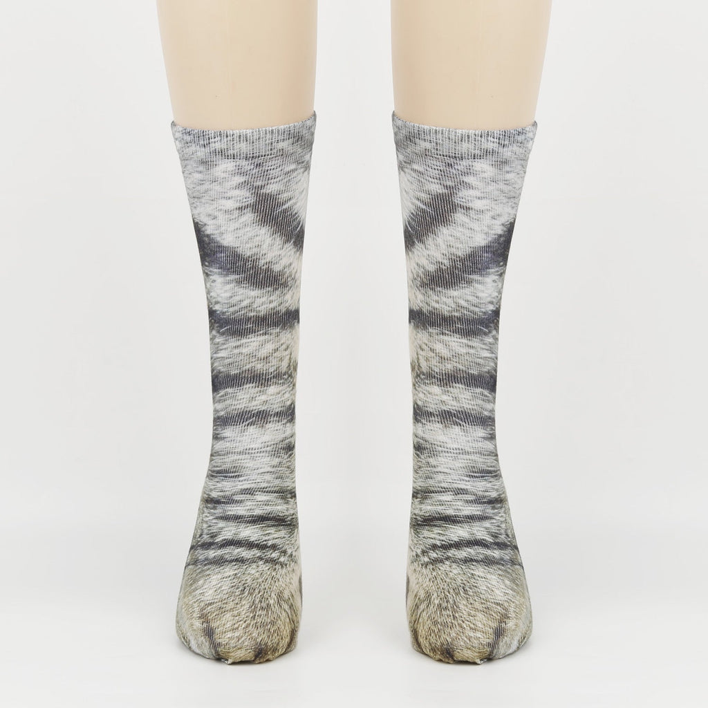 3D Animal Foot Print Socks Printed Socks