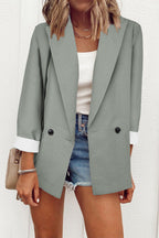 Temperament Slim Jacket Fashion Business Single Breasted Long Sleeve Casual Suit Top Clothing