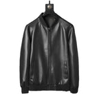 Men's Slim Fit Trendy Handsome Washed Leather Jacket