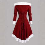 Christmas Collection Women's Retro Long Hooded Dress