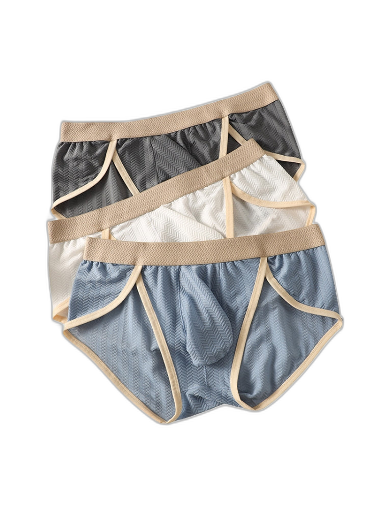 2 Pack Men's Breathable High-Stretch Seamless Comfort Odor-Control Briefs