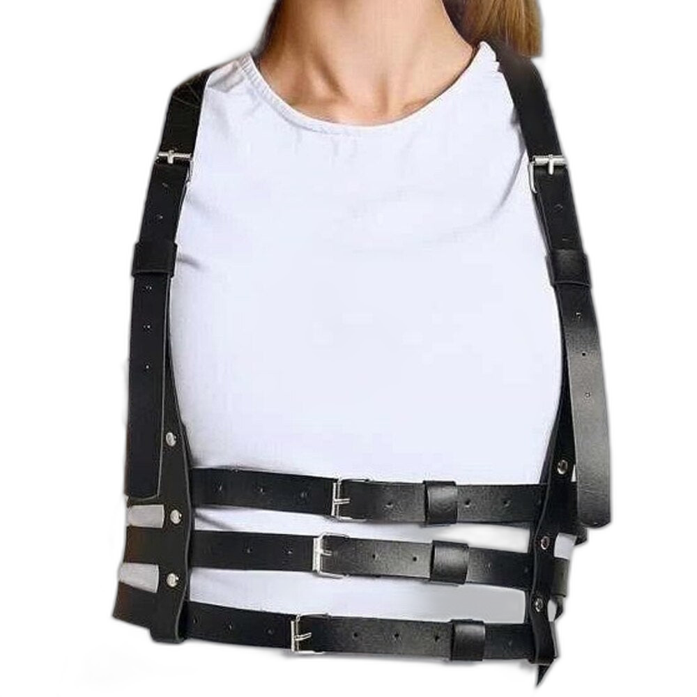 Women's Gothic PU Leather Harness