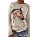 Sweet And Casual Women's Crew-neck Sweatshirt With Print