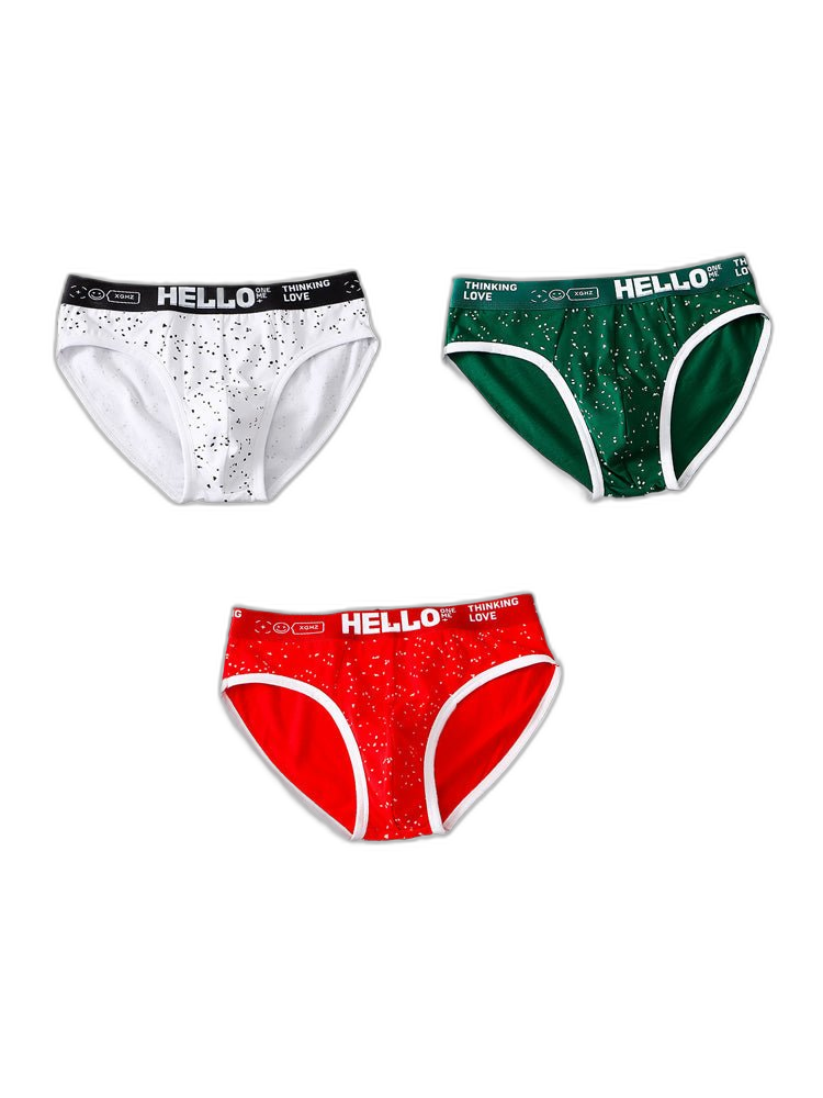 3 Pack Men's Low-Rise Cotton Briefs