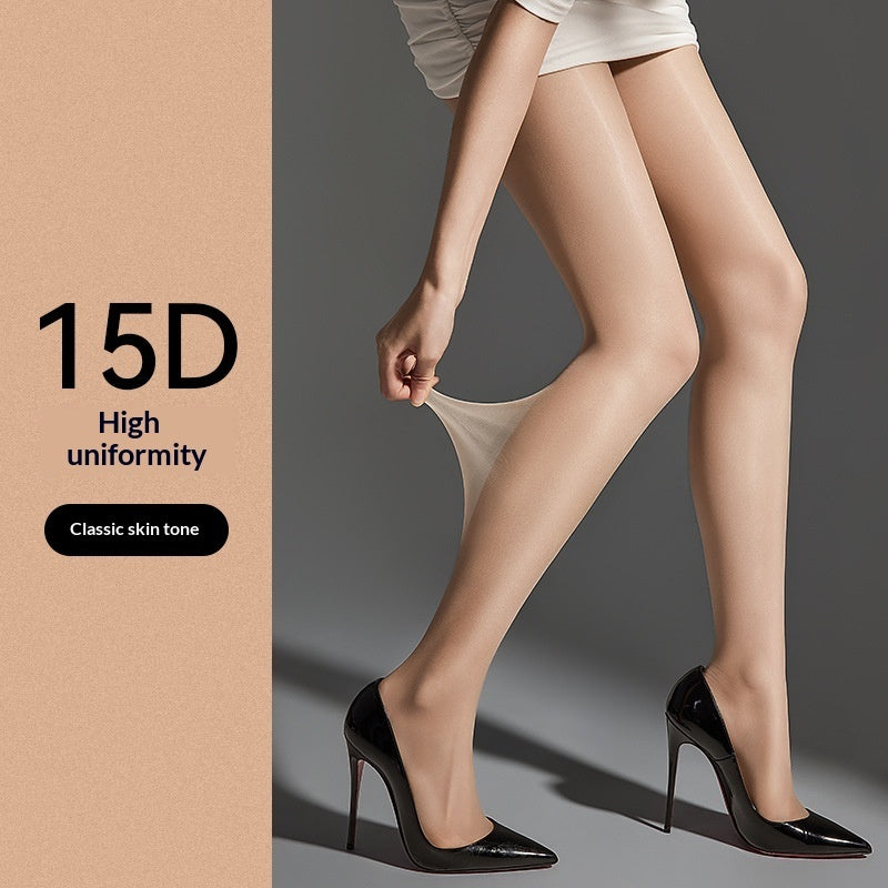 Ultra-transparent One-piece Stockings For Women