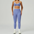 Seamless Yoga Set High-waisted Fitness Workout Outfit