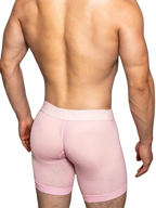 2 Pack Men's Trendy Breathable Ice Silk Boxer Briefs