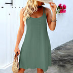 Graceful And Fashionable Level Sense Sling Gentle Dress