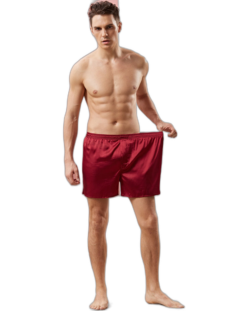 Men's Satin Loose Boxers Shorts