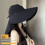 Sun Hat Female Sun Protection UV Protection Big Brim Summer Cover Full Face