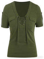 Fashionable Casual Women's Short-sleeve Top